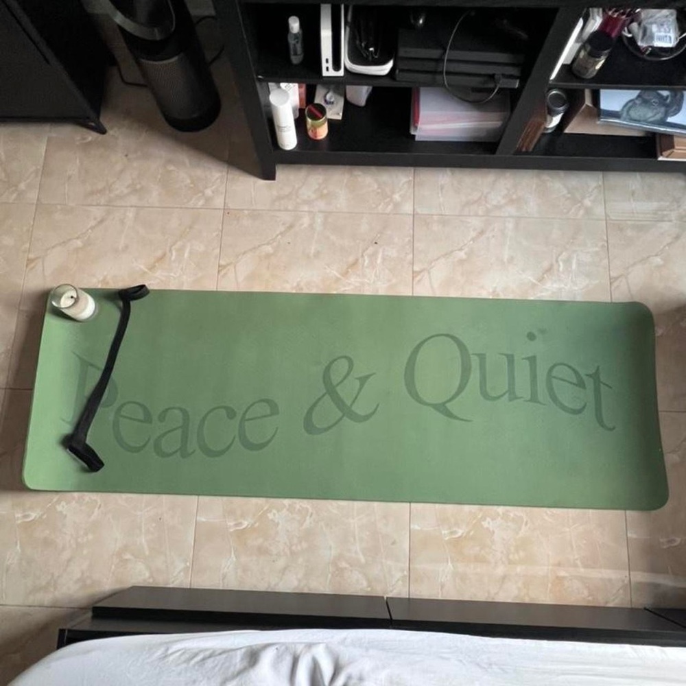Museum of Peace & Quiet green yoga mat